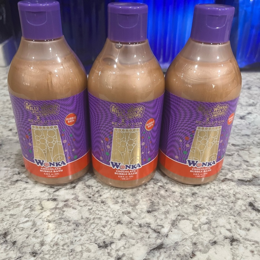 Revolution Purple and Gold Bath Soak & Bubbles Set of 3